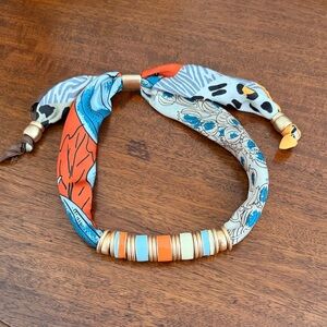 Piper K Silk Scarf Necklace